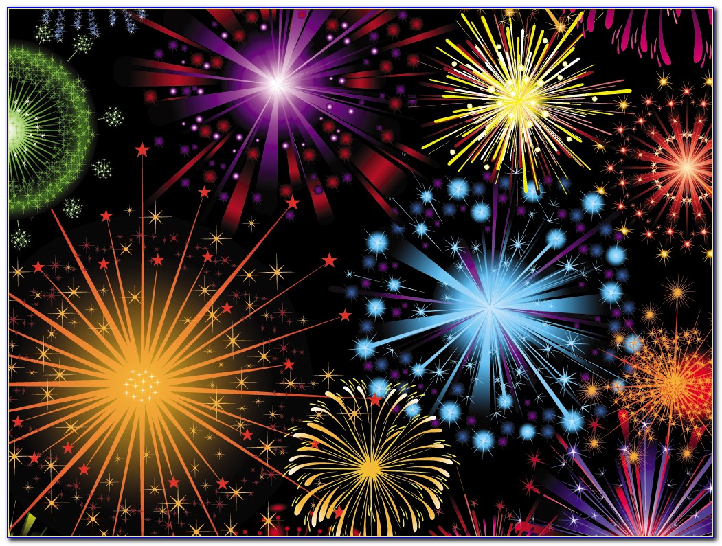 Animated Fireworks Powerpoint Templates