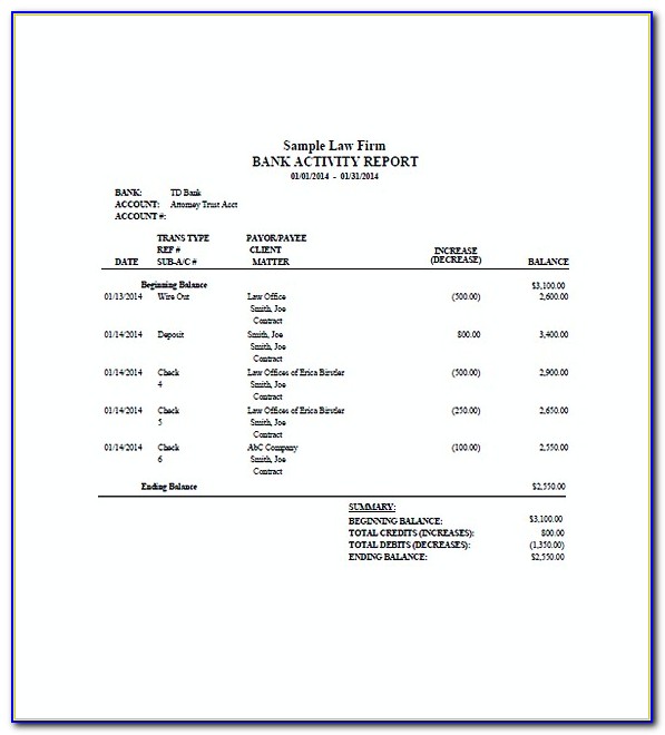 Attorney Invoice Template Word