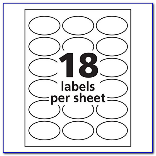 Avery Oval Label Template 22804