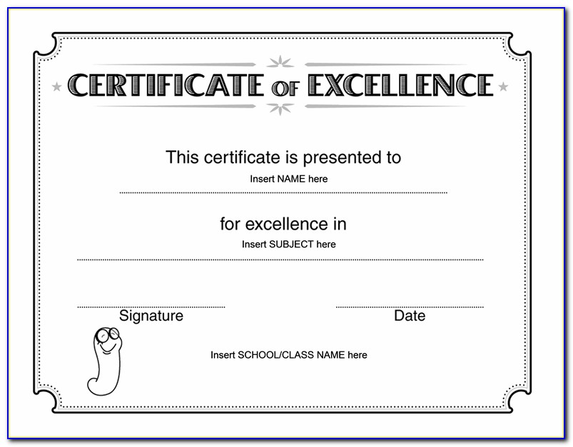 Award Certificate Template Adobe Illustrator