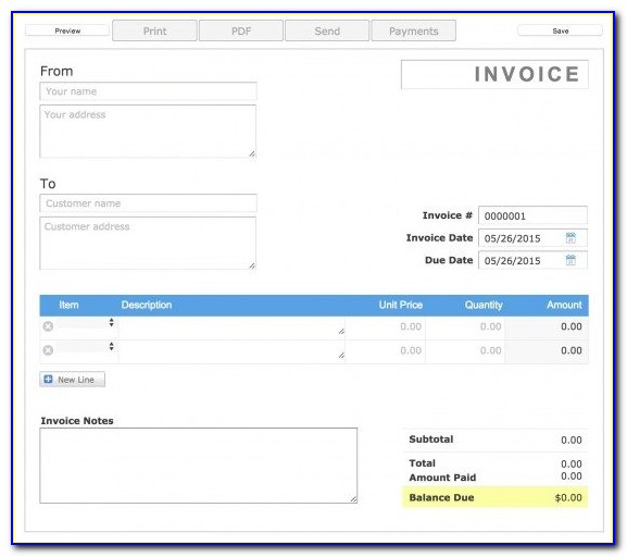 Aynax Free Invoice Template