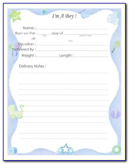 Baby Memory Book Online Template