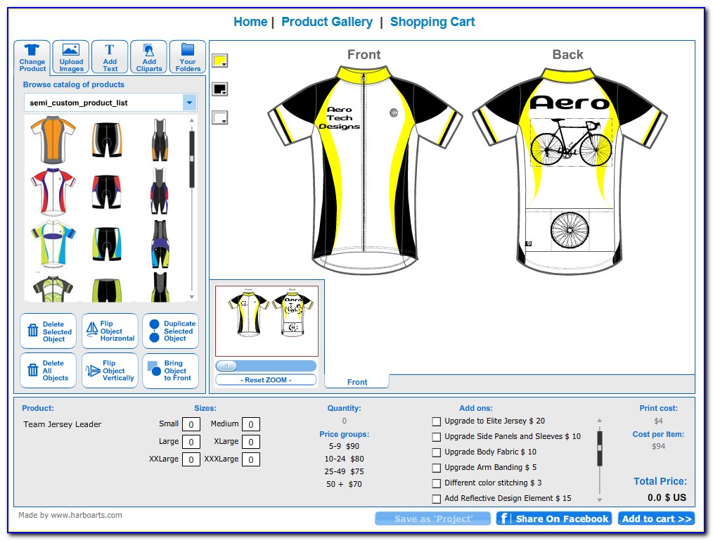 Bicycle Jersey Design Template