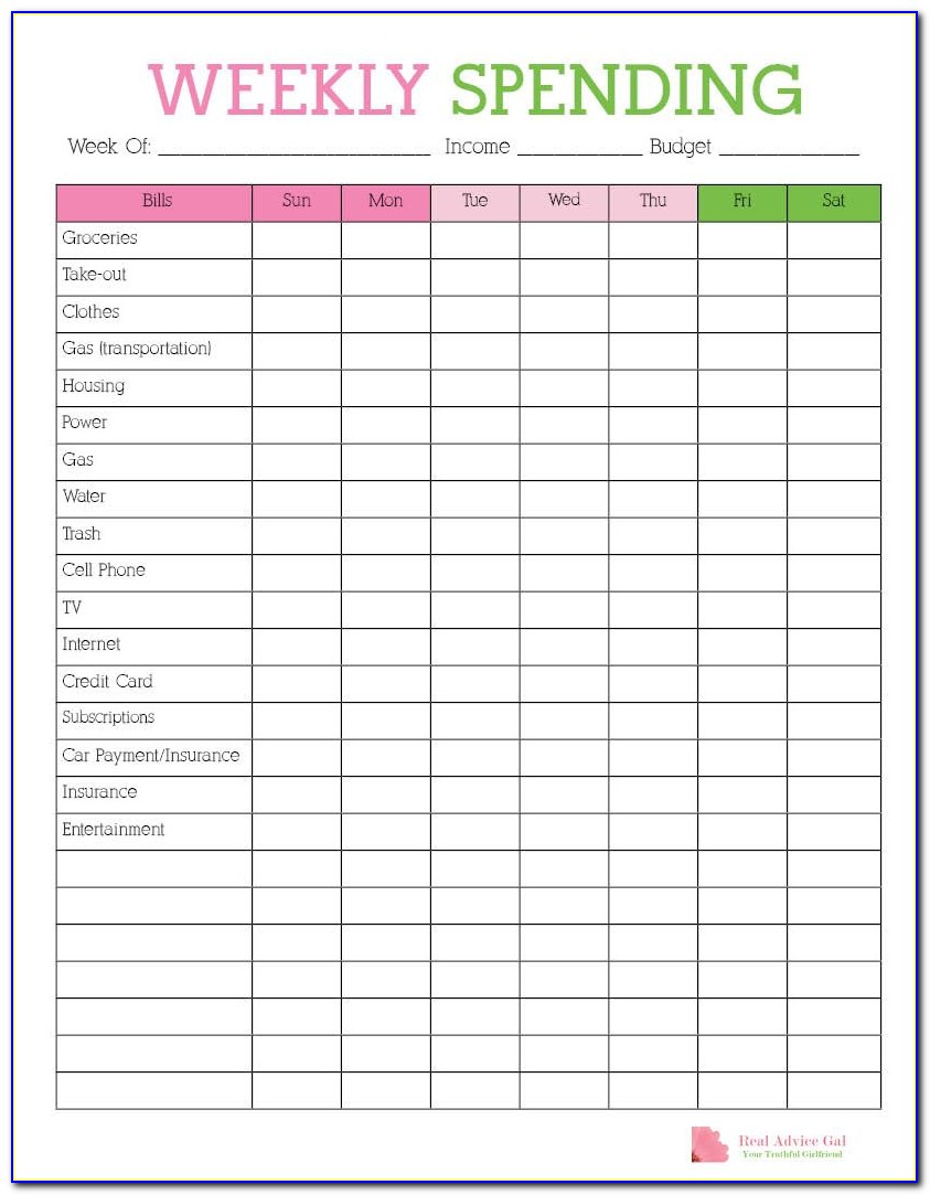 Budget Planner Template Free Uk