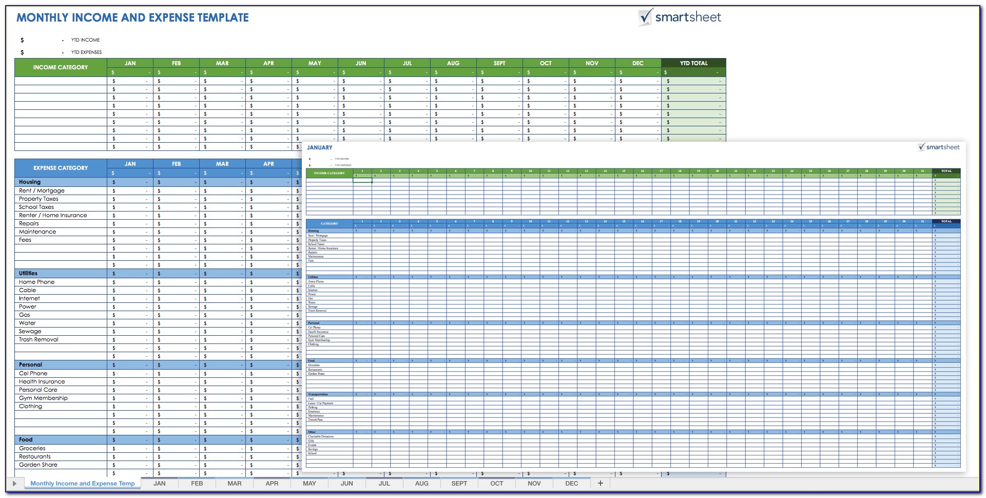 Business Costs Spreadsheet Template