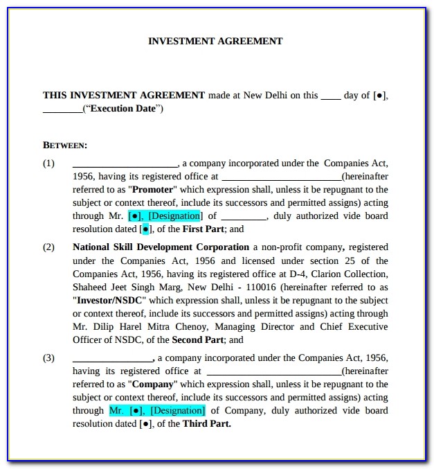 Business Investment Proposal Template Free