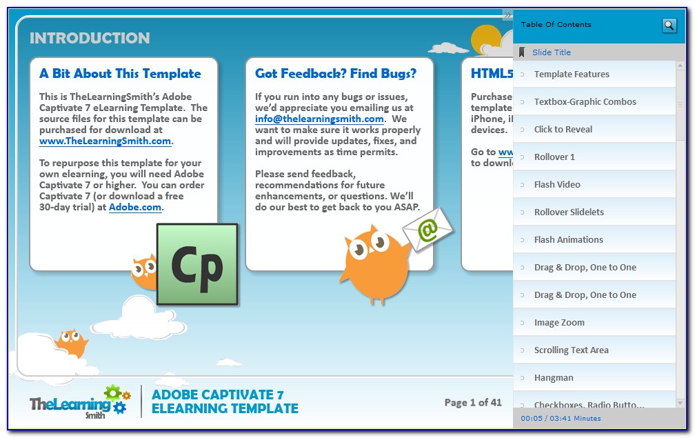 Captivate Elearning Templates Free