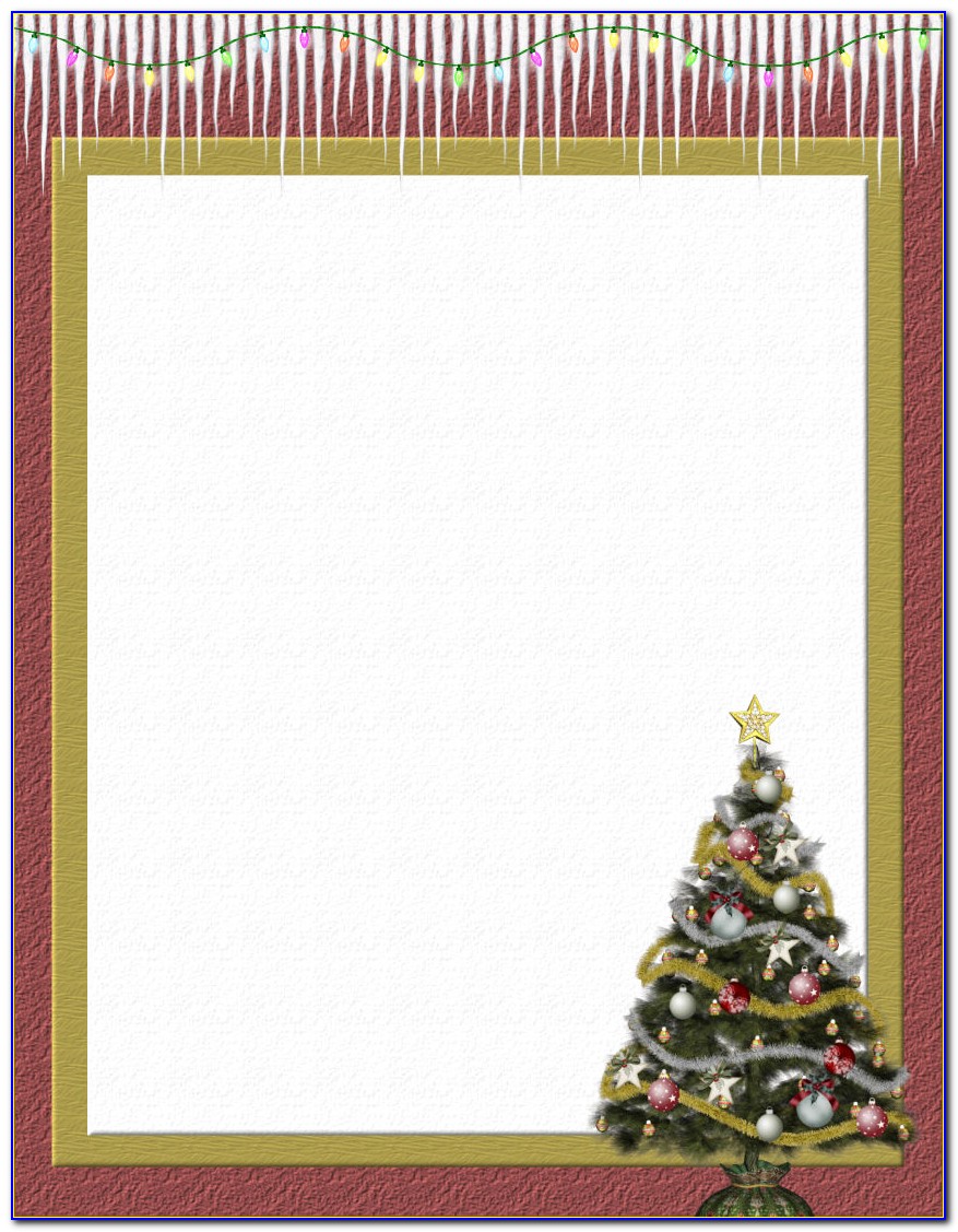 Christmas Stationery Template For Pages