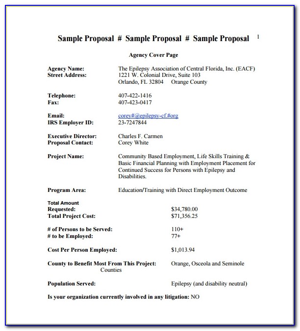 Cost Justification Proposal Template