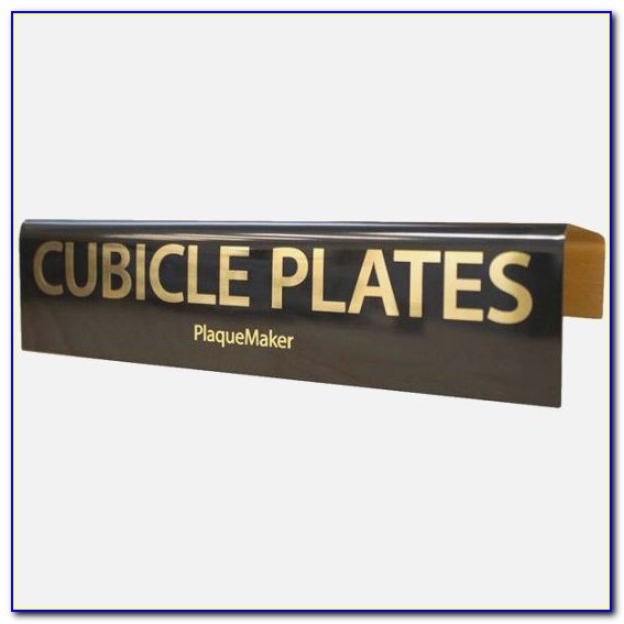 Cubicle Name Plate Template Free
