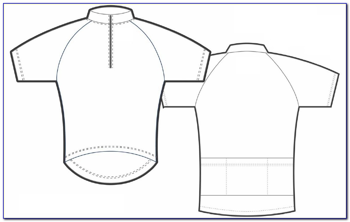 Cycling Jersey Design Template Illustrator