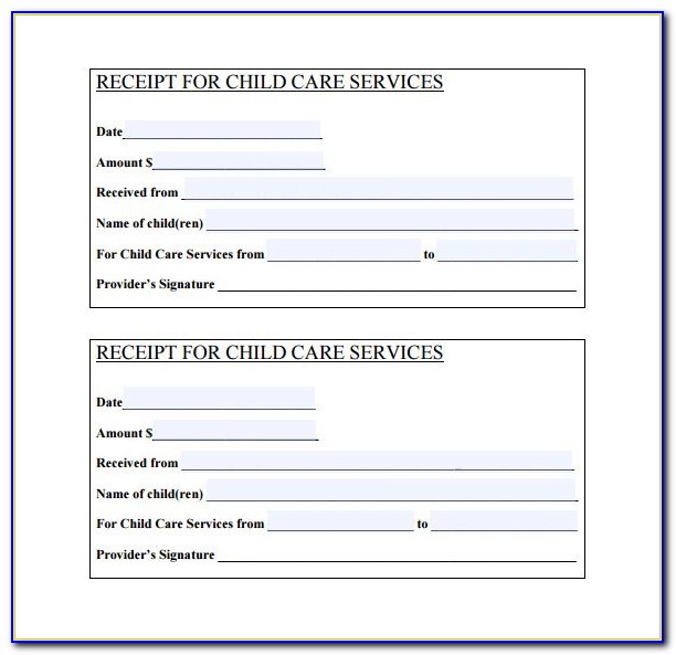Daycare Invoice Template Word
