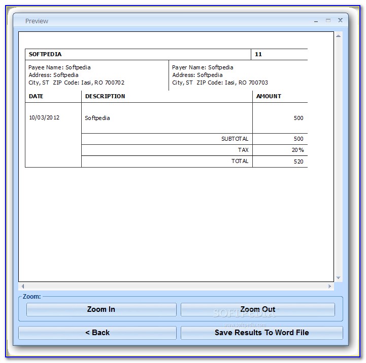 Download Receipt Template Excel