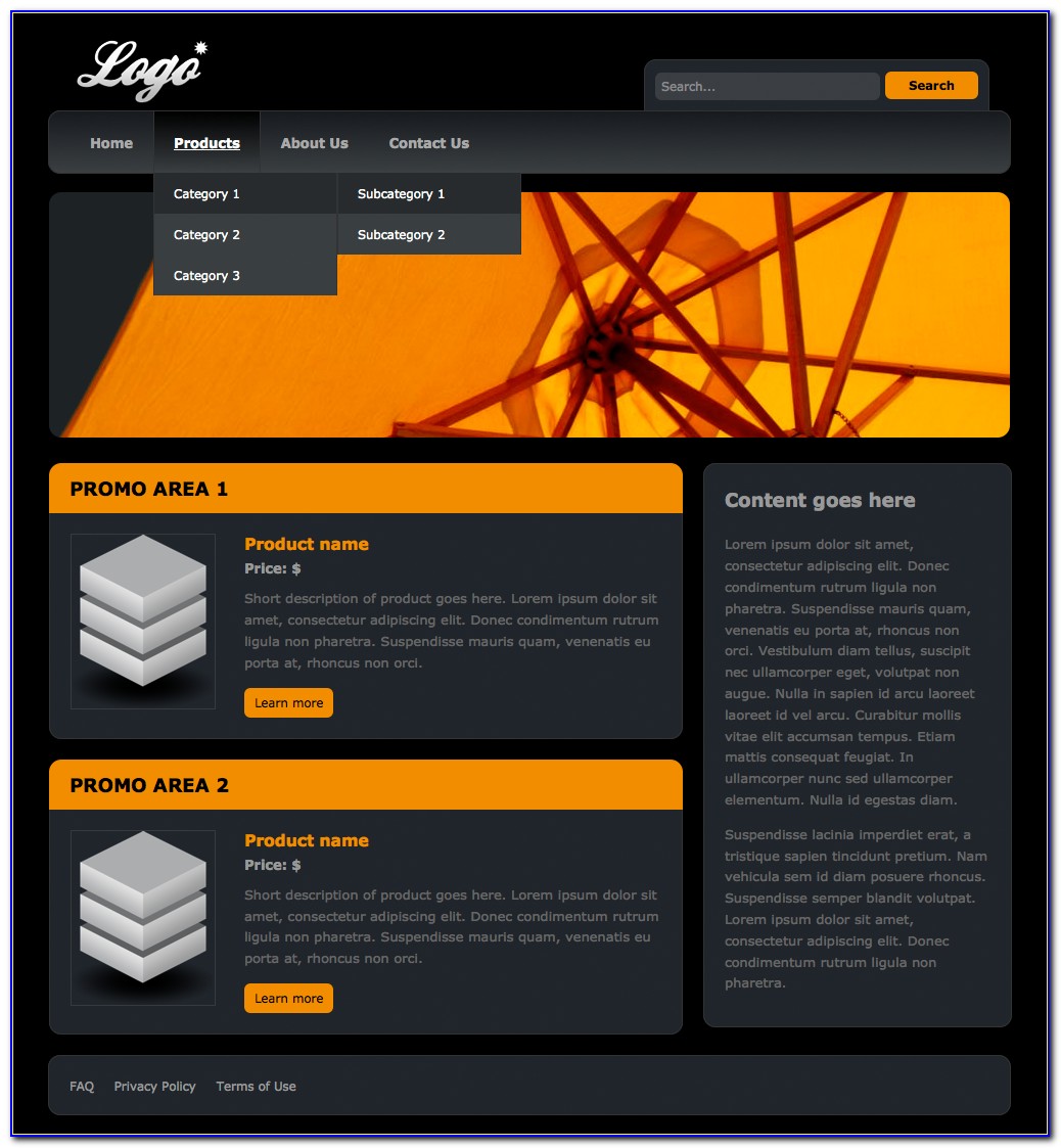 Dreamweaver Templates For Websites Designs Free