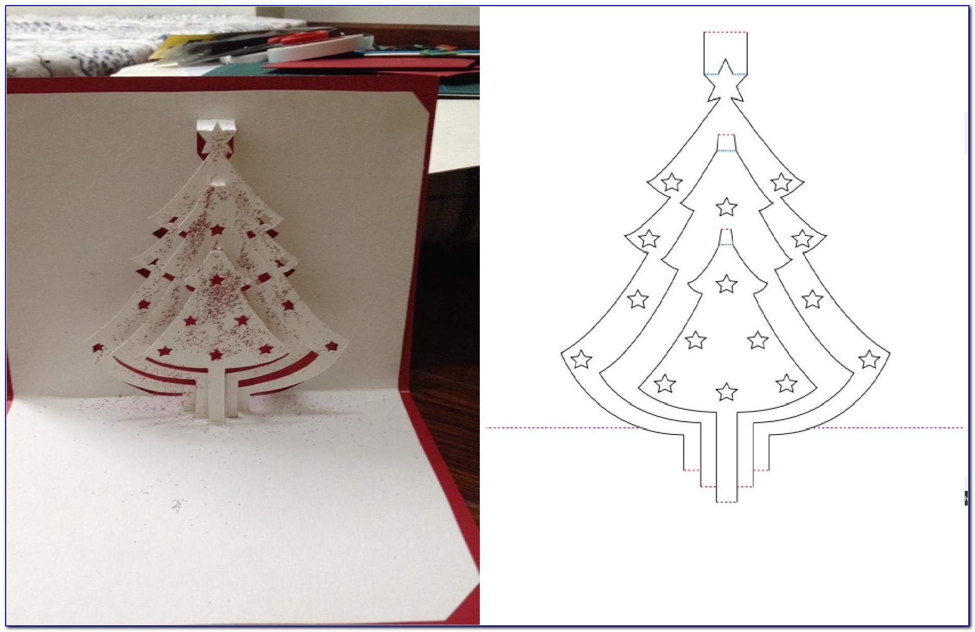 Easy Pop Up Christmas Cards Templates Free