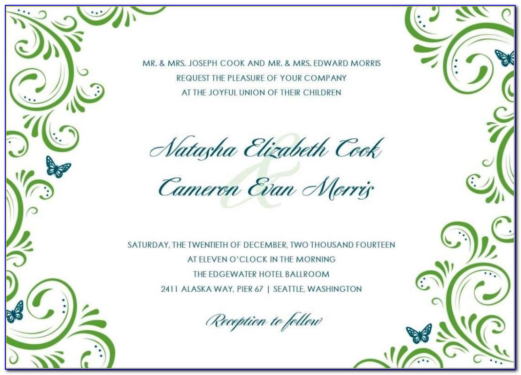 Electronic Invitation Templates Free Download