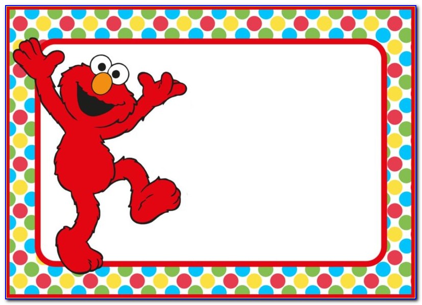 Elmo Birthday Invitation Templates Free