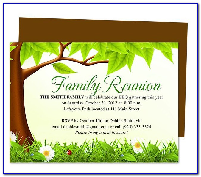 Family Reunion Flyer Templates Free