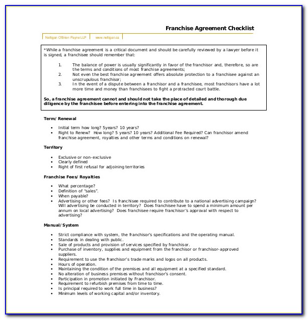 Franchise Agreement Template South Africa Free