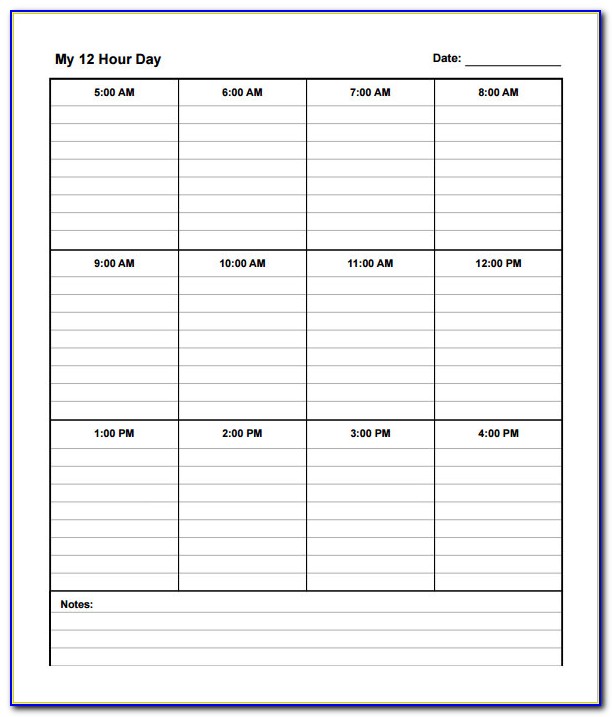 Free 12 Hour Shift Schedule Examples
