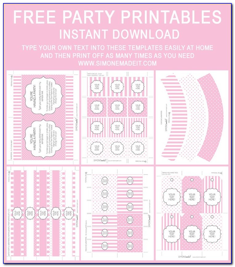 Free Baby Shower Favor Label Templates