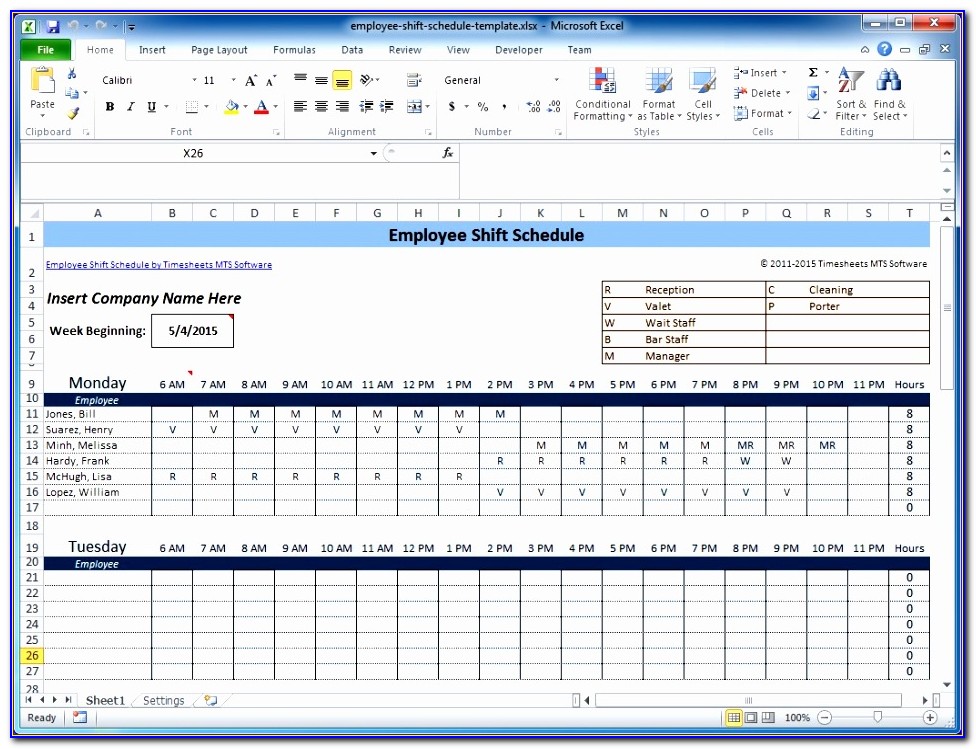 Excel Templates For Scheduling Employees Hjeyx Unique Free Employee And Shift Schedule Templates