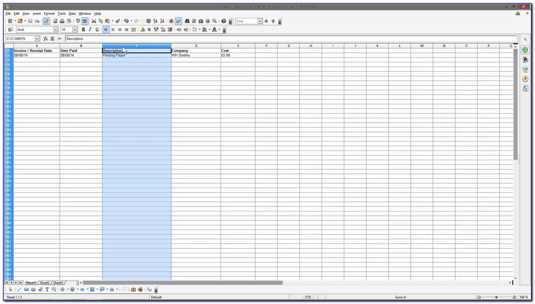 Free Excel Template For Business