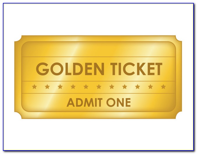 Free Golden Ticket Template Download