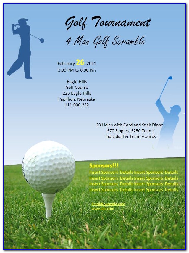 Free Golf Flyer Template Publisher