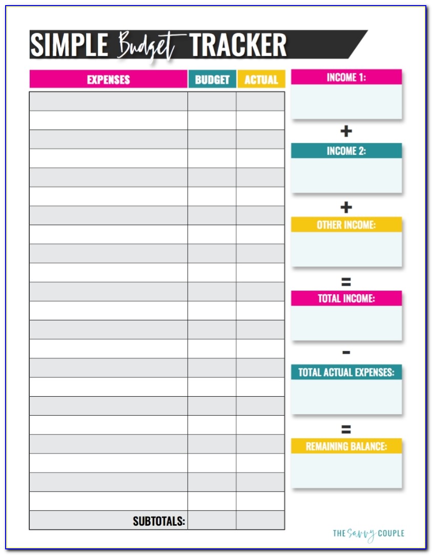 Free Home Budget Spreadsheet Templates