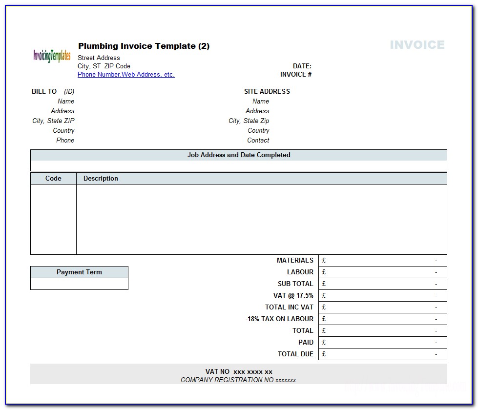 Free Invoice Templates For Mac Numbers