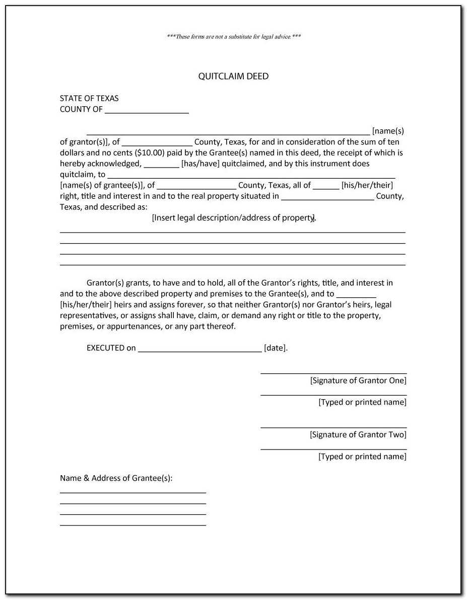 Free Land Deed Template