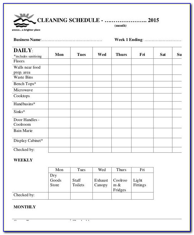 Free Medical Office Cleaning Checklist Templates