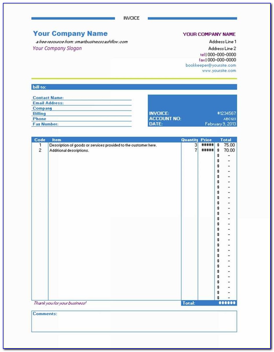 Free Online Invoice Creator Template With Make Invoice Template