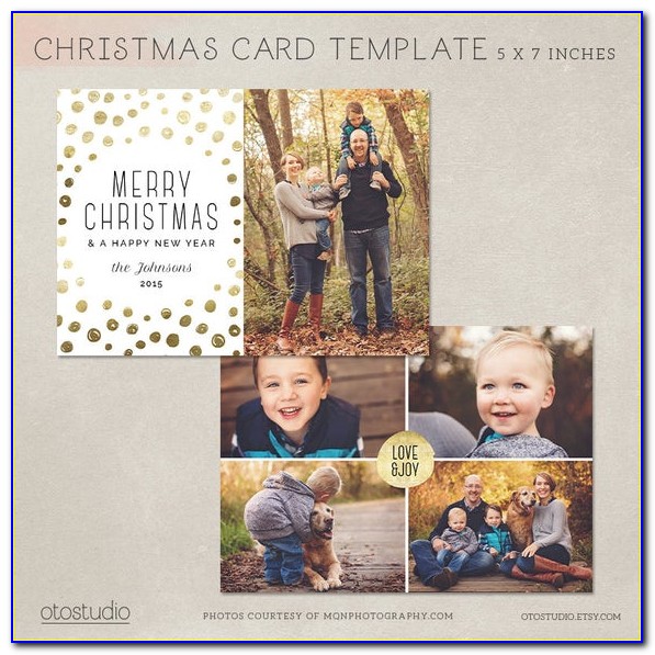 Free Photoshop Christmas Card Templates For Photographers