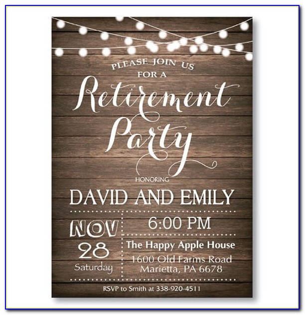 Free Printable Retirement Party Invitation Templates For Word