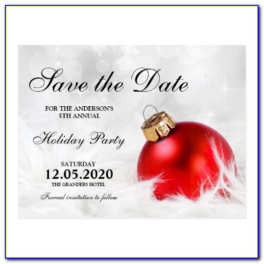 Free Save The Date Templates For Word Holiday Party