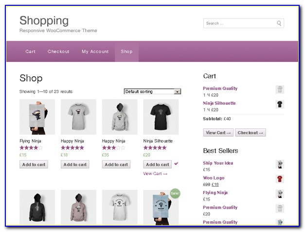 Free Webshop Template