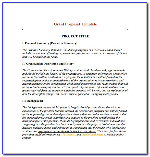 Funding Proposal Template Free Download