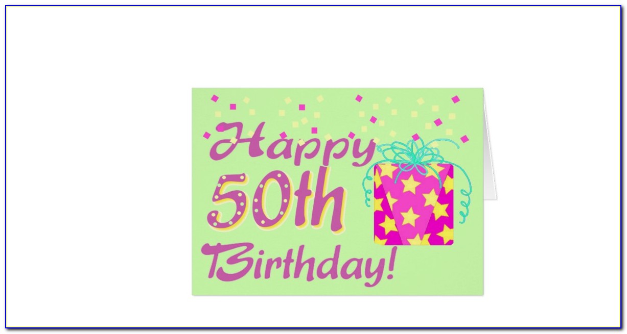 Funny 50th Birthday Card Template