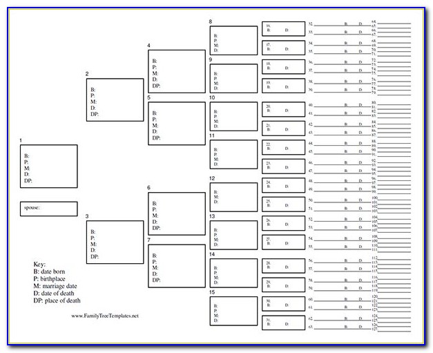 Genealogy Chart Template Word