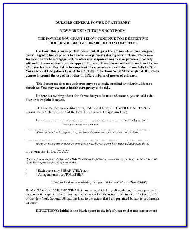 Hawaii General Durable Power Of Attorney Template