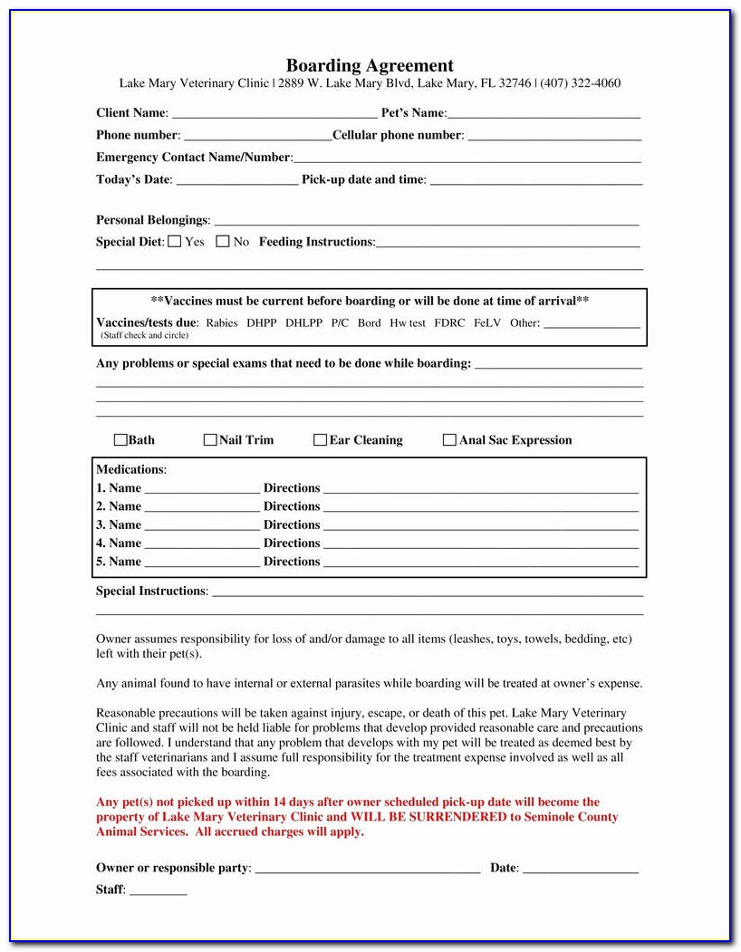 Horse Boarding Agreement Form Free New Horse Boarding Contract Template Best Horse Boarding Contract