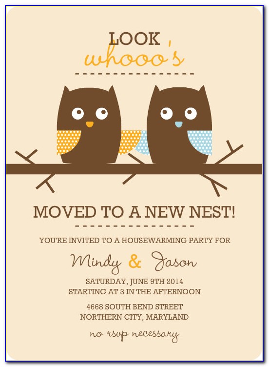 Housewarming Party Invitation Template Free