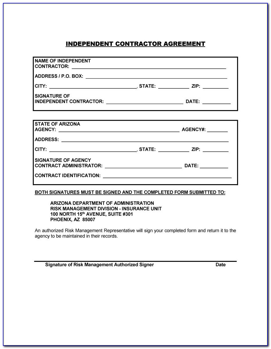 Independent Contractor Agreement Template Colorado