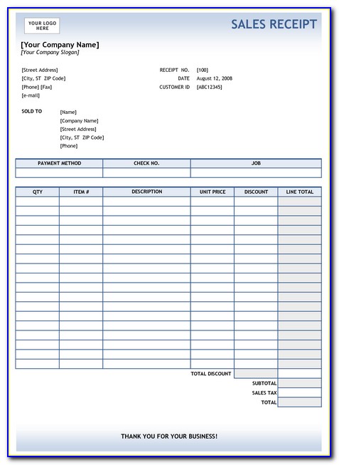 Invoices Template Free Download