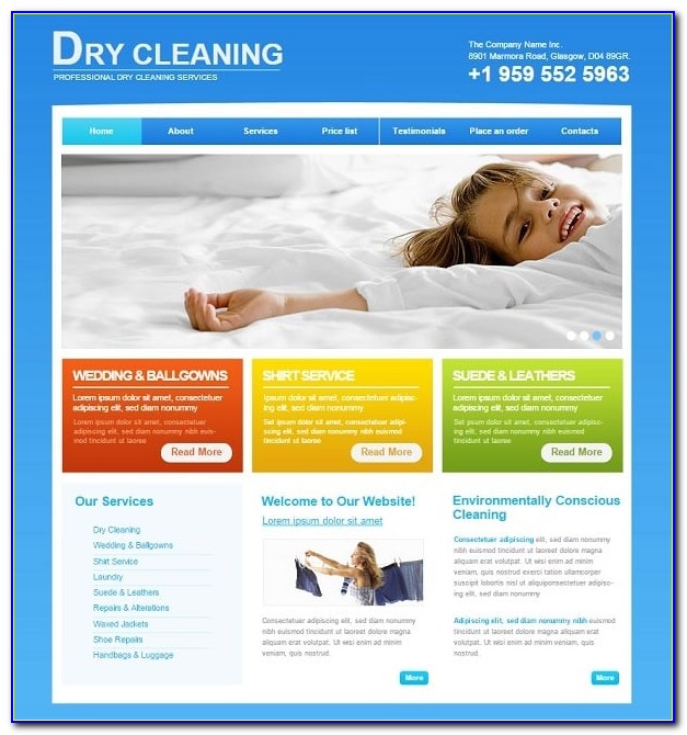 Janitorial Services Website Templates