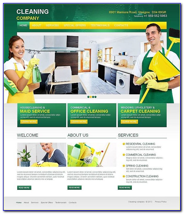 Janitorial Website Templates