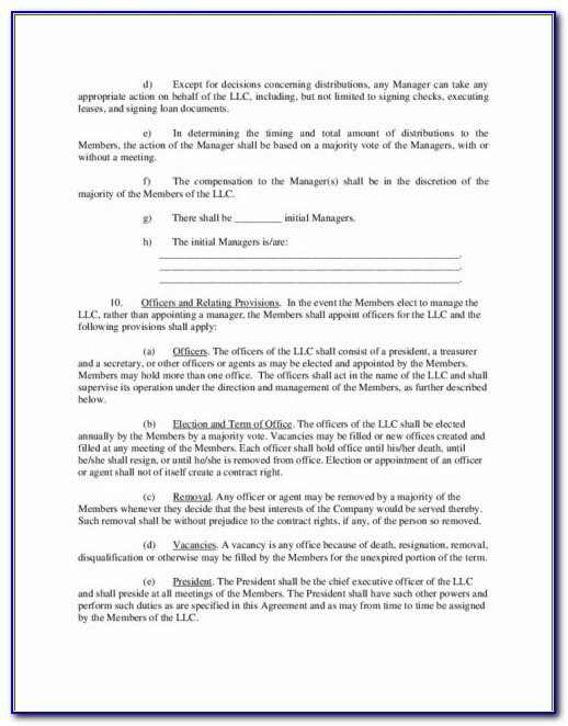 Limited Liability Partnership Agreement Form