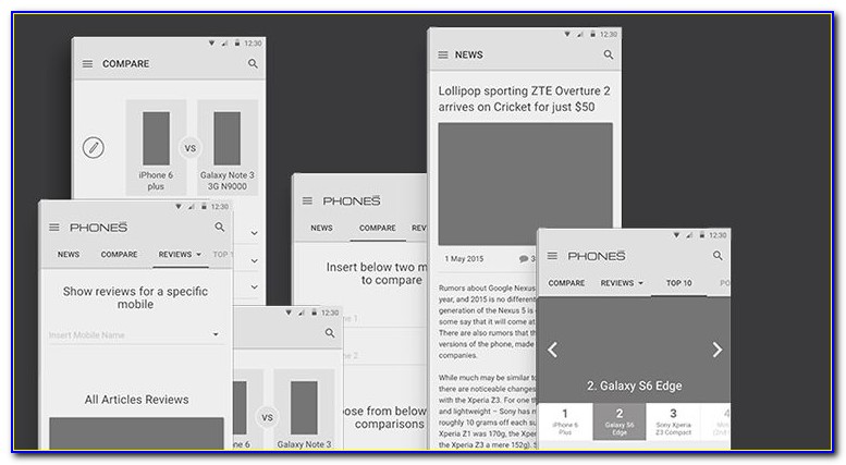 Mobile App Wireframe Template Free